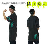 Image of Talltee Sleeve Charcoal