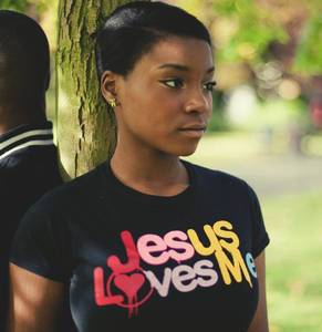 Image of Jesus Loves Me Classic Tee (Rainbow)