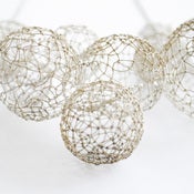 Image of silver bubble neckpiece