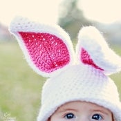 Image of Bunny Rabbit hat crochet pattern