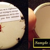 Image of History as a nightmare Pocket Mirror 2.25 inch
