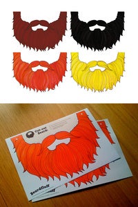 Image of Cut-out beard (4 colours)