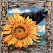 Image of Crow & Sunflower - Art Prints