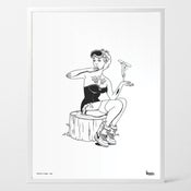 Image of Nike SB Pin-Up 'Cindy' Framed