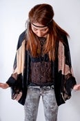 Image of Sheer Luxxe Patchwork Geometric Cardigan