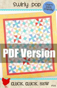 Image of Swirly Pop Quilt Pattern #114, PDF Pattern