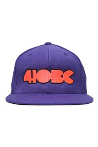 Image of 410 BC LOGO purple fitted cap