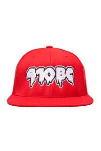 Image of 410 BC SLIME red fitted cap