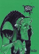Image of Frankenstein NEW YEARS Original Art
