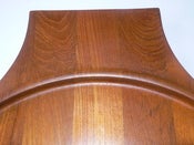 Image of Jens H Quistgaard for Dansk Designs, large solid teak circular serving tray, designed circa 1960s