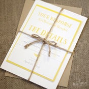 Image of Yellow Fern Invitation Set