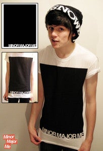 Image of Minor Major Me 'Major Black' Tee - White