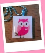 Image of Owl Always Love You Scrabble Tile Pendant