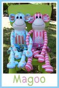 Image of MAGOO the monkey soft toy pattern