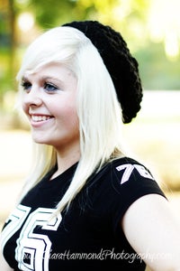 Image of Open Weave Slouch Beanie 'Peak A Boo Beanie'