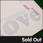 Image of 'renmen = love' Embroidered artwork by Peter Crawley