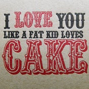 Image of Fat Kid Loves Cake Card