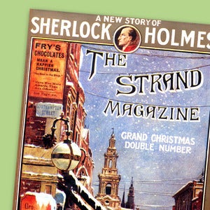 Image of Sherlock Holmes: 1911 Strand Front cover 12x8 Print