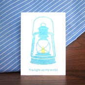 Image of Tilly Lamp of Love - Blue!
