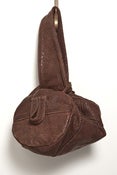 Image of Distressed Leather Mini Pouch Purse