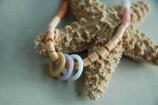 Image of long necklace in beige