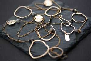 Image of Long Organic Rough Diamond Necklace