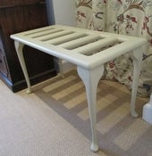 Image of Luggage Stand / Magazine Stand - painted in Cord by Farrow and Ball