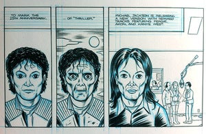 Image of Original Art: Wall Street Journal Michael Jackson