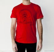 Image of Slang Chickens Señor Face T-Shirt Red