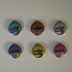 Image of Meditate 1" Buttons