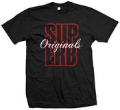 Image of "SUPER OG" TEE BLACK/RED