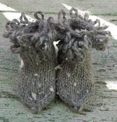 Image of Chaussons "A little forest elf", baby alpaga 
