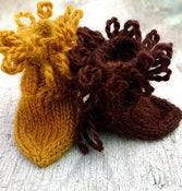 Image of Chaussons "Kay & Gerda", baby alpaga