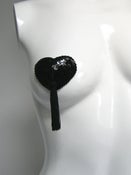 Image of Black Heart Nipple Tassels