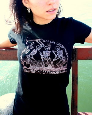 Image of MIR02 SKELTON GULAG CREW T-Shirt