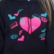 Image of Heart Hood Womans