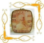 Image of Old Fashioned Miniature Music Box Pendant ~ Somewhere My Love