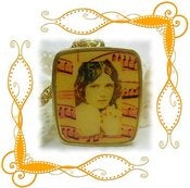 Image of Dark Eyes Miniature Music Box Pendant ~ Anniversary Song