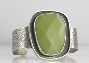 Image of Olive Jade Large Moat Cuff 