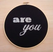 Image of Kit. Cross Stitch. Are You. Original Colour Edition