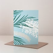 Image of Grevillea Greeting Card- DUCK-EGG-BLUE