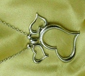 Image of Silver Hearts Necklace
