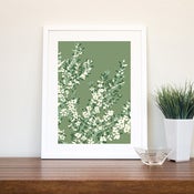 Image of Coastal Tea Tree Print GREEN  LARGE