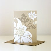 Image of Flannel Flower Greeting card- SAND