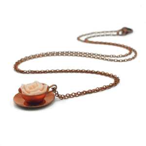 Image of An English Tea Party. Vintage Charm Necklace