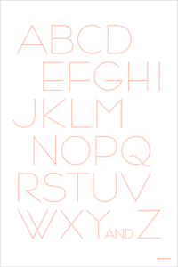 Image of alphadot poster, 24x36 inches