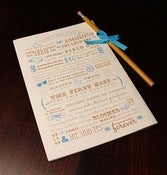 Image of typographic wedding story