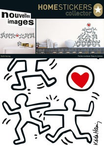 Image of KEITH HARING DANCERS AND HEART WALL STICKERS