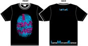 Image of T-Shirt-IaMmE FingerPrint Pastels (Blck)