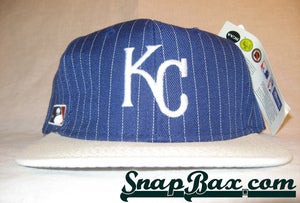 Image of VINTAGE KANSAS CITY ROYALS PIN STRIPE SNAPBACK